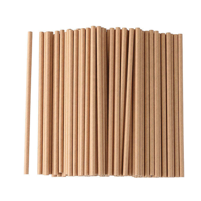 Eco-Friendly Disposable Kraft Paper Straw Biodegradable Bubble Tea Straw Individually Wrapped For Home Or Bar