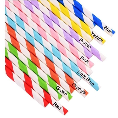 Factory Biodegradable Colorful And Artistical Paper Straws Eco Friendly Disposable Drinking Straws