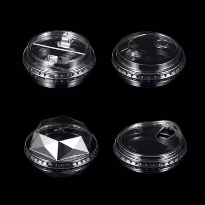 Einweg-Kupfdeckel Kunststoff-Kupfdome-Deckel PP Klares Kaffee-Saft-Cup-Deckel