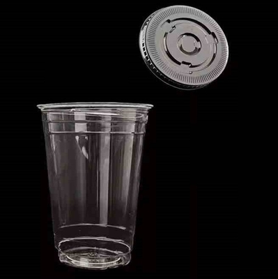 Kaltgetränke PLA verschiedene Kapazitäten Einweg-Plastikbecher mit Logo-Druck