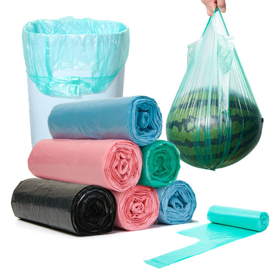 Renkli Ticari Ağır Güçlü Flat Seal Çöp Kutusu Plastik Çöp Torbası