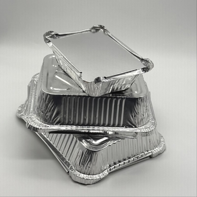 Zinnschachtel Aluminiumfolie Behälter Lebensmittelverpackung Einweg-Kochmahlzeit mit Abnahmefach mit Deckel