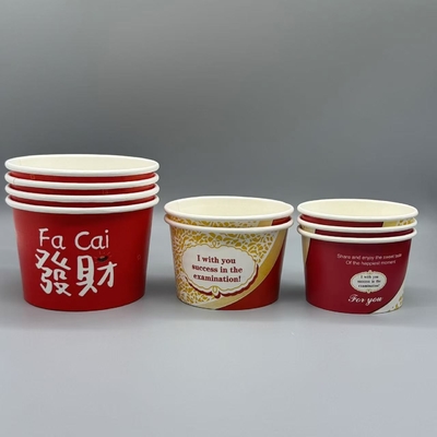 ホットセール PETドーム蓋付き丸いアイスクリームボウル 工場価格食品グレードのアイスクリームカップ