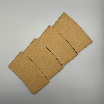 Custom Cup Sleeve Hot Cup Customized Logo Corrugated Biodegradable Kraft Paper Coffee Cup Holder Sleeves