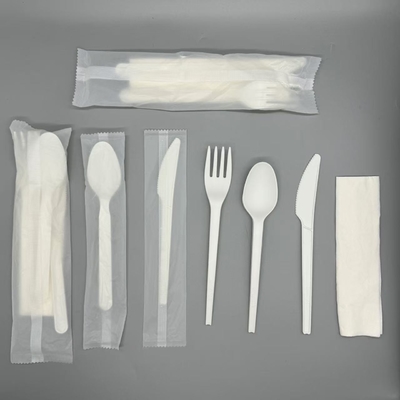Biologisch abbaubare Besteckungen Kompositionsfähige PLA-Flugzeugverpackungen Plastizierbare Biologisch abbaubare Besteckungen
