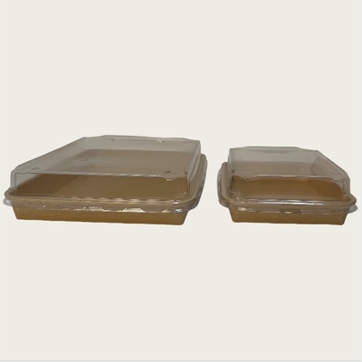 Lebensmittelqualität Umweltfreundliches Kraftpapier Lebensmittelverpackung Einwegkartonpapier Mitnahmebehälter für Sushi