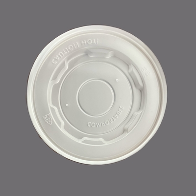 PLA Deckel von Einweg-Kraftschüssel benutzerdefinierte Papier Suppen Tasse Kraft Salat Schüssel mit Deckel