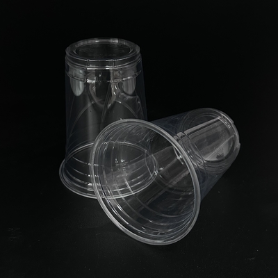 Takeaway Disposable 8oz 9oz 10oz 12oz 16oz 20oz 24oz Branded Logo Custom Printed Clear Plastic PET Cups