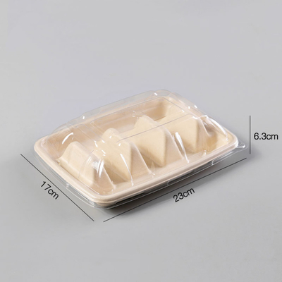 Thick Strong Paper Pulp TACO Box For Catering Food Packaging High Quality