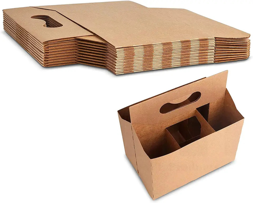 Benutzerdefiniertes Design Beliebtes Wein Karton Klapppapier Flasche Träger Bier und Getränke Box