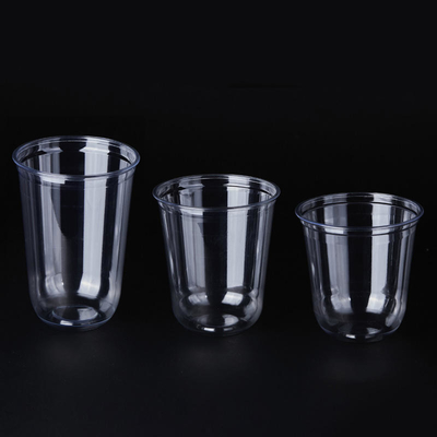 100% Biodegradable dùng một lần CPLA nắp nhựa rõ ràng bia lạnh sữa trà cà phê nước sốt PLA hình U Parfait Cup