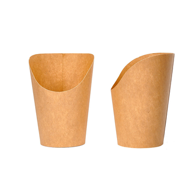 Kraft Paper French Fries Cup Fast Food Packaging Container Fried Snack Takeaway Box