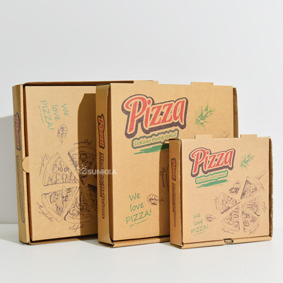 Custom Pizza Boxes Packaging Logo Carton Baking Cardboard Box Packaging for Food Box Packaging