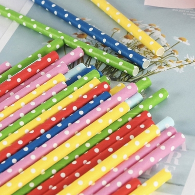 Eco-Friendly Paper Straws Biodegradable Compostable Colorful Straws Customizable
