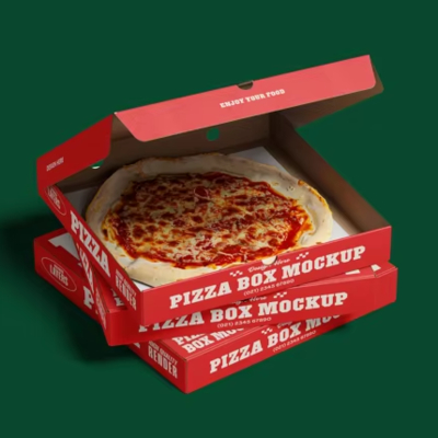 Custom Printed Paper Pizza Box For Cheese Pepperoni And Veggie Pizzas